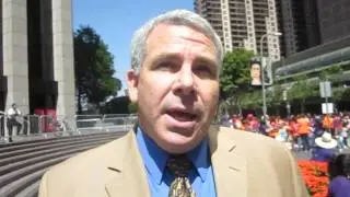 LAPD spokesperson at the janitor's march