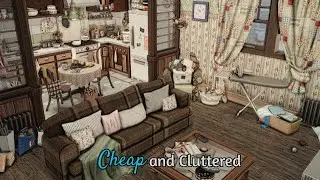 Cheap & Cluttered Apartment-The Sims 4 Speed Build | Sims 4 cc | Sims 4 build | Apartment Renovation