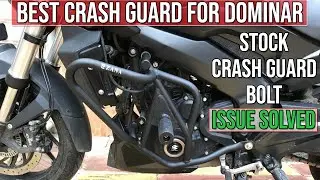 Best Crash Guard for DOMINAR 400 & 250 | Stock Bolt Broken | Sasta Saman? | Zana Crash Guard