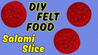 DIY Felt Salami Slice | Easy Pretend Food Craft for Kids & Families