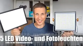 LED Videoleuchten und LED Fotolichter von 30 &euro; bis 80 &euro; im Vergleich - #Studiolicht #YouTube #Neewer