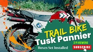 Tusk Pannier Boxes installation on United Trail 125 bike