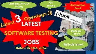 Opening for Automation tester, Automation Lead + Selenium Java, c#, Python, Ruby in Planit Hyderabad