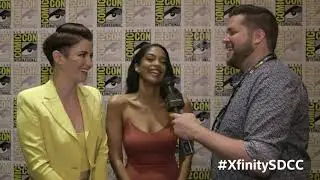 Supergirl's Azie Tasfai and Chyler Leigh Talk Dogs and Couches at San Diego Comic-Con 2019