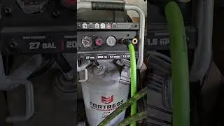 Harbor Freight Fortress 27-gallon air compressor update.