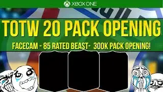 FIFA 14 TOTW 20 PACK OPENING ft 85 RATED BEAST IN A PACK! FACECAM Looking for Lacazette & Turan