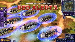 Red Alert 3 Resurrection MOD Scrin Gameplay | Deadly Planetary Assault Carrier!