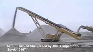 6036T Tracked Conveyor Compilation