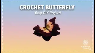 Easy Crochet Butterfly Tutorial🦋| Quick & Cute DIY Decoration