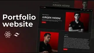 Portfolio website using react js