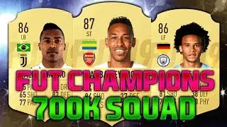 FIFA 19 700K-750K SQUAD BUILDER feat. AUBAMEYANG, ALEX SANDRO, SANE - 700K FUT CHAMPIONS TEAM