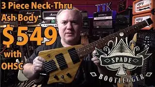 BEST HEADLESS GUITAR for LESS THAN $550 with OHSC - Bootlegger Spade