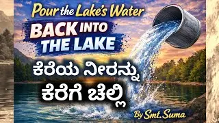 Pour The Lake's Water Back Into The Lake | ಕೆರೆಯ ನೀರನ್ನು ಕೆರೆಗೆ ಚೆಲ್ಲಿ | By Smt.Suma | #sumatalks 