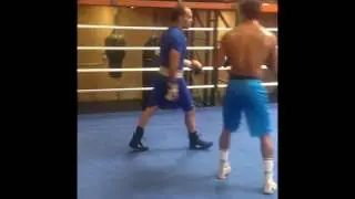 Roberto Norris Training Juan Carlos Velasquez vs Javier Fortuna