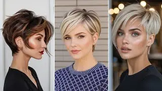 😍Женственная стрижка «пикси» Прически «пикси» Отращивание стрижки «пикси» ✂️#pixiehairstyle #pixi...