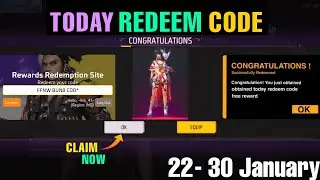 31 January Redeem Code | Free Fire Redeem Today | FF Redeem Code