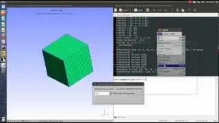 GMSH Calculix Transfinite Volume Mesh