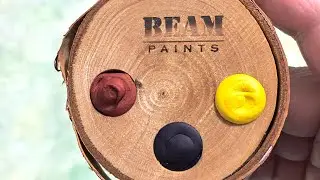 Unboxing Beam Paints, Handmade Watercolors in a Birch Bark Palette! Canadian Made.