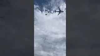 Air France-Paris flight over show #shorts #aviation #plane