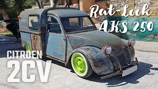 Citroen 2CV Wellblech Kasten-Ente Fourgonette (1963) Rat-Look &ndash; Acadiane AKS 250 6Volt - Ratte
