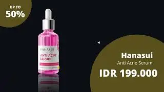 Contoh Video Promosi Hanasui Vitamin C Serum Terbaik, Hanasui Face Serum, Hanasui Flawless Glow ok