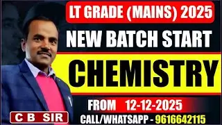 LT GRADE Mains 2025 || chemistry | #cbsir  #chemistry  #physics  #l1classes #prayagraj
