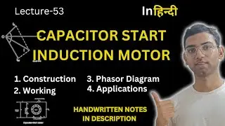 Capacitor Start Induction Motor | Construction, Working, Phasor Diagram & Applications || BEE