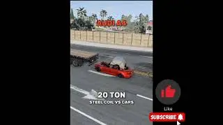 1000 Ton steel coil vs cars