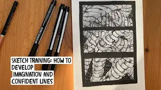 Sketch training: how to develop imagination and confident lines (the rope)