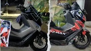 Pasang Stiker List Body Motor Nmax Old 2017