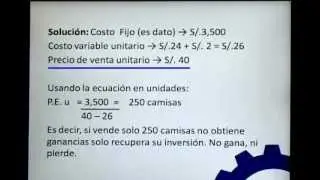 Punto de Equilibrio