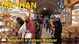 ISFAHAN iran 2021 | Walking in Naghsh e Jahan Grand Bazaar