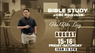 Bible Study | Day#1- Part 3 || Rev. Peter Ling