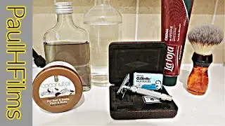 Gillette Heritage DE Razor | La Toja Shaving Cream