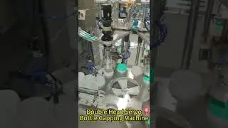 Powder Bottle Screw Capping Machine Manufacturer, Double Head Servo Bottle Capper  #Shorts