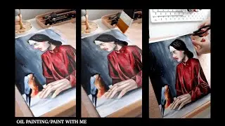 Painting Portrait With Oil / Paint with me- Yağlı Boya İle Portre Çalışması.