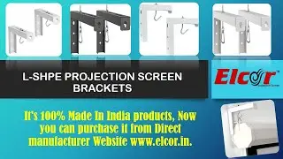 Projection Screen Wall/Ceiling Brackets || L-Shape Projection Hanger & Ceiling Wall Mount Stand