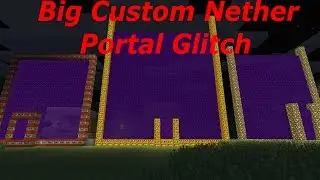 Minecraft PS3, PS4, Xbox, Wii U - Big Custom Nether Portal Glitch (TU31/TU32 Title Update)