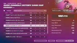 How I almost qualified for the duo console cash cup (4k + 120fps)
