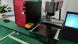 Update Raycus 30W Split portable galvo Fiber Laser Marking Machine Operation