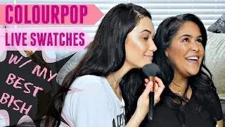 COLOURPOP Spring 17' SAND + PINK COLLECTION Live Swatches + BLOOPERS