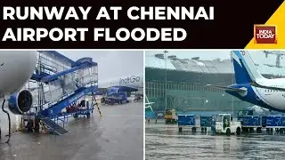Cyclone Michaung: Runway At Chennai Airport Flooded As Rain Pounds City, Flights Affected