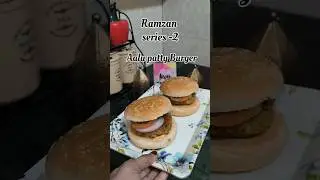 Aalu Patty Burger Recipe | Easy Homemade Burger #ytshorts  #shortvideo #viralvideo  #burger