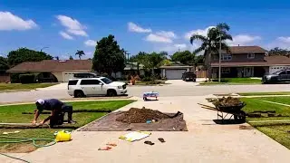 My Experience Connecting Irrigation Lines | Tunnel PVC Under A Driveway