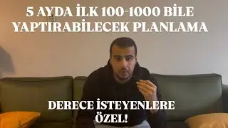 SON 5 AYDA İLK 100 BİLE YAPTIRABİLECEK PLANLAMA! (TYT-AYT 4 AYLIK YOL HARİTASI)| KESİNLİKLE İZLE! 