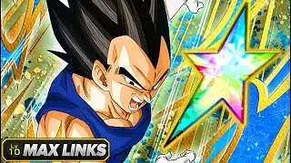 BEST SUB EZA? 100% LINK LEVEL 10 BASE VEGETA SHOWCASE (DBZ: DOKKAN BATTLE)