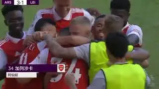 Arsenal vs Leicester City 4-2 Highlights #ARSLEI