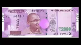 Indian 2000 rupees note  !!  Gandhiji comedy