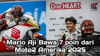 Hasil Race Mario Aji Bawa 7 poin Moto2 Amerika 2025