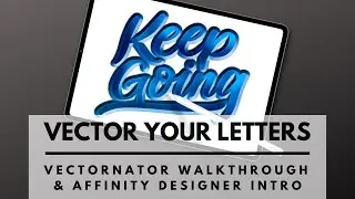 Lettering Vectors in Vectornator on the iPad Pro with the Apple Pencil